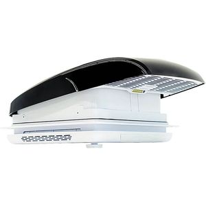 ProPlus Dakluik DeLuxe - 40 x 40 cm – 12 Volt - LED-verlichting - met Ventilator - Insectenhor - Dakraam Caravan - Zwart