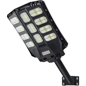 400W Straatverlichting, Zonne-Padverlichting, LED-Straatverlichting Met Lichtregeling En Bewegingssensor, Batterijwaterdicht IP65, Superheldere 1056 LED'S, Van Schemering Tot Zonsopgang, Met Afstandsbediening