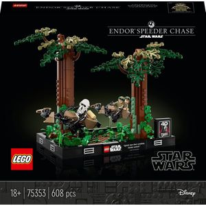 LEGO Star Wars Endor Speederachtervolging Diorama Set - 75353