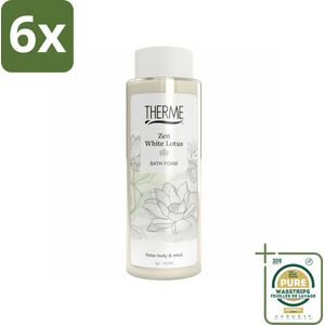 Therme - Zen White Lotus - Badschuim - Verfrissend - Verzorgend - 500ml - Voordeelverpakking - 6 stuks - Wellness - Zen