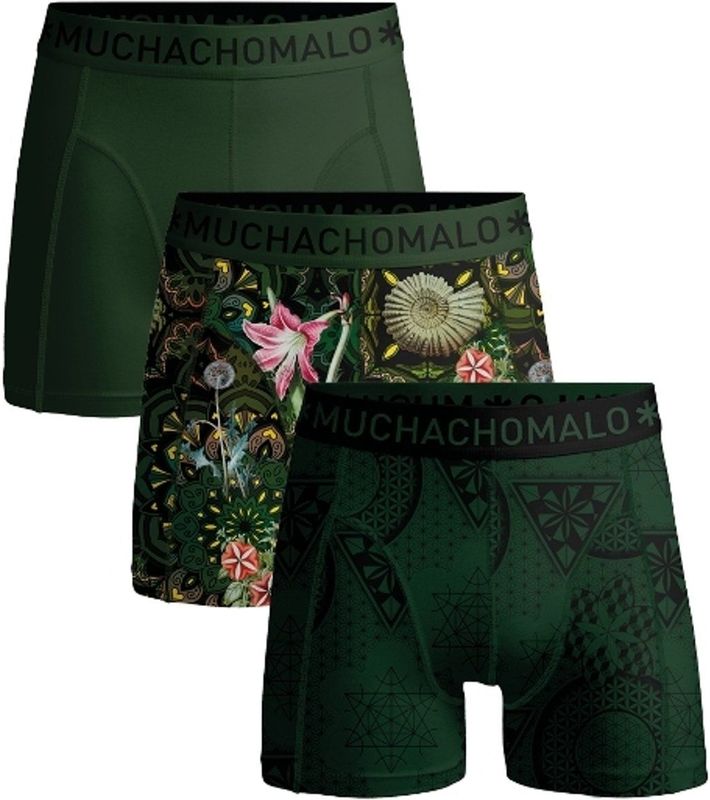 Muchachomalo - Boxershort - Normale Lengte - Onderbroeken Heren - 3 Pack - 95% Katoen