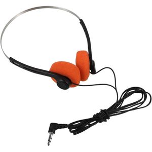 Allecto plus - Comfortabele hoofdtelefoon met zachte oorkussens in het oranje