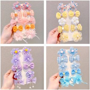 40 stuks bloemen haarelastiekjes met strikje strik haarelastiekjes kinderen mini haarelastiekjes voor meisjes - bloemenclips haar - strik haarclip - haaraccessoires - Haarclip