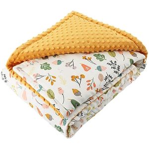 Dekentje voor pasgeborenen, 110 x 75 cm, warm pluche dekentje voor jongens en meisjes, machinewasbaar, vormvast, geschikt voor autostoeltjes en kinderwagens.