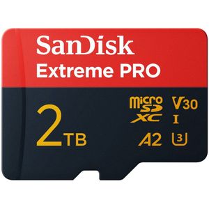 SanDisk MicroSDXC Extreme PRO 2TB 250/150 mb/s - A2 - V30 - SDA - Rescue Pro DL 2Y