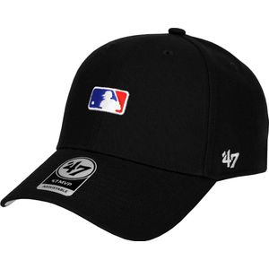 47 Brand Batter Logo Baseball MVP Cap MLB-BRMDP01WBP-BK, Mannen, Zwart, Pet, maat: One size
