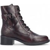 Rieker - 75431 - Enkellaarzen - Zwart-Rood