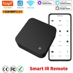 Zigbee WiFi Universele Afstandsbediening, Infrarood Tuya Smart Home Controller voor TV, DVD, Compatibel met Google Home, Zigbee Versie - Multifunctioneel en Handig voor Slimme Woning