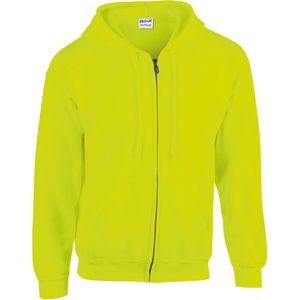 Gildan Heavy Blend™ Adult Full Zip Hooded Sweatshirt GI18600 - Safety Yellow - M