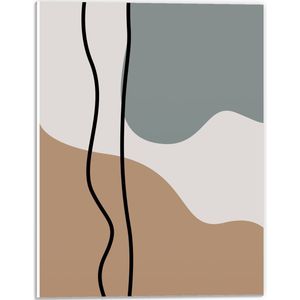 PVC Schuimplaat - Geometrische Print in Boho Stijl - 30x40 cm Foto op PVC Schuimplaat (Met Ophangsysteem)