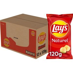 Lay's Chips Naturel - 12 x 120 gram