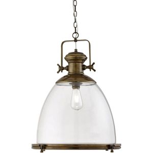 Searchlight INDUSTRIAL PENDANT LARGE - Hanglamp - 1 Lichts - Bruinbrons