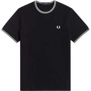 Fred Perry Twin Tipped T-shirt Zwart - Maat XXL - Heren