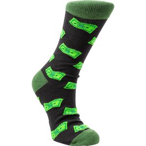 Funny Feet | Cadeau sokken | Maat 42-46 | afbeeldingen | kleur zwart groen