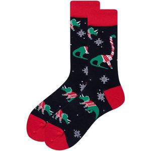Herensokken, leuk kleurrijk, gek, trendy, herenbootsokken, nieuwigheid, vrolijk, katoen, exclusief voor Kerstmis