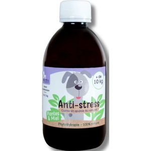 KasTete Franse Natuurlijke anti-stres siroop - honden meer dan +10 kg - Passiebloem - Valeriaan 300ml