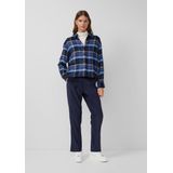 s.Oliver - Bandplooibroek - Nachtblauw - Tapered - Lang