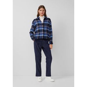 s.Oliver - Bandplooibroek - Nachtblauw - Tapered - Lang