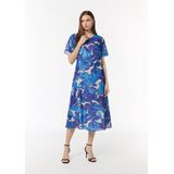 comma - Midi-jurk - Zwart