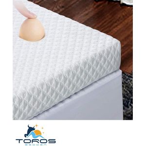 Topdek - Matras - Topper Hybrıde Bamboo Deluxe XXL 180x210 9 cm dik Actie!!!!