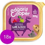 18X Edgard&Cooper Kuipje Game Duck Adult 300 g - Hondenvoer - Wild&Eend