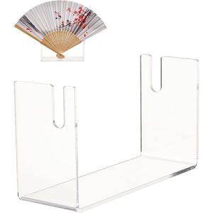 Allecto plus - Transparante Acryl Display Stand voor Hand Fans - Organizer Rack voor Opbergen Vouw- en Circulaire Ventilatoren