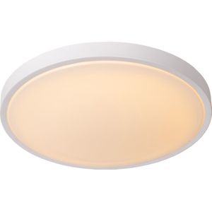 Lucide DASHER - Plafonnière Badkamer - Ø 41 cm - LED - 1x24W 2700K - IP44 - Bewegingssensor - Wit