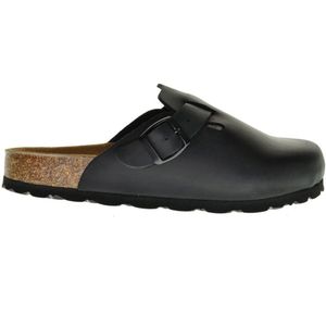 Instapper - Zwart - Geolied Leder - Muiltjes