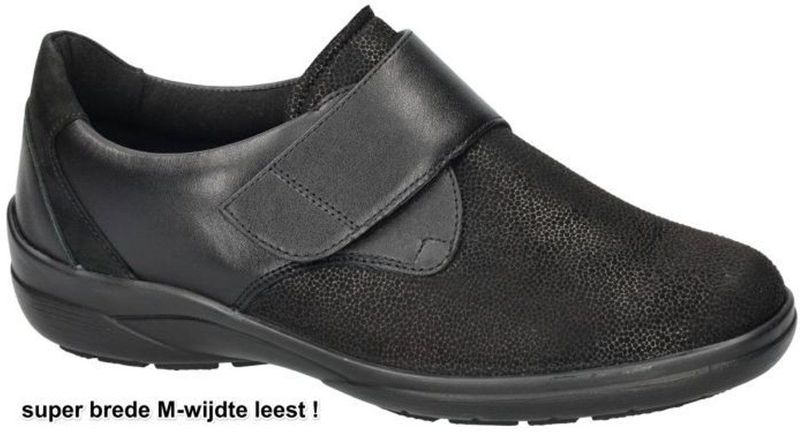 Solidus - Gezondheidsslippers - Zwart - Instapper