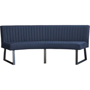 Eetkamerbank - Hengelo - geschikt voor ovale tafel 240 cm - stof Element blauw 13