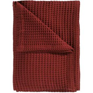 Heckettlane Wafel Plaid - 180x260 cm - Fire Red