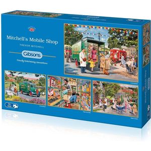 Mitchell's Mobile Shop Puzzel (4 x 500 stukjes) - Thema: Mobile Shop