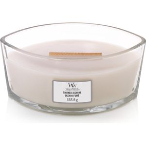 WoodWick Heartwick Flame Ellipse Geurkaars - Smoked Jasmine