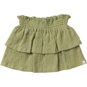 Your Wishes Broderie Ruffle Skirt Meisjes - Korte rok - Groen - Maat 134