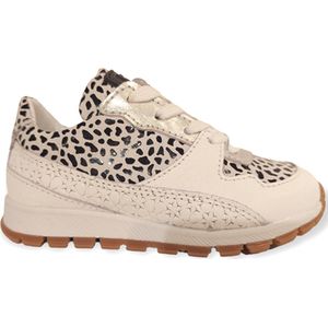 Jochie & Freaks Sneaker Fleur JF-23120 Leopard Wit