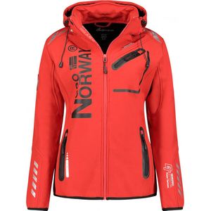 Geographical Norway Softshell Jas Dames - Reine Red/Black - S