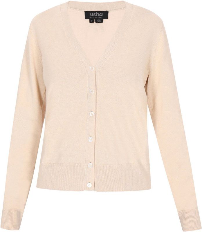 Usha - Cardigan - Regular Fit - V-hals - Lange Mouwen - Classic Look Collection