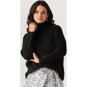 Ydence Knitted Sweater Lil Truien & vesten Dames - Sweater - Hoodie - Vest- Zwart - Maat XS