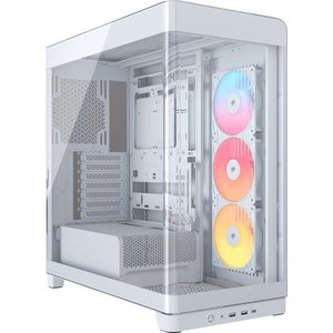 Corsair FRAME 4500X RS-R ARGB White Mid - PC-behuizing - Zwart - Geschikt voor E-ATX, ATX, Micro-ATX en Mini-ITX