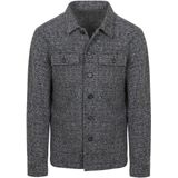Suitable - Overshirt - Grijs Blauw - Wol Blend