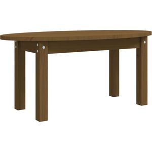 VidaXL Salontafel 80x40x35 cm Massief Grenenhout - Honingbruin