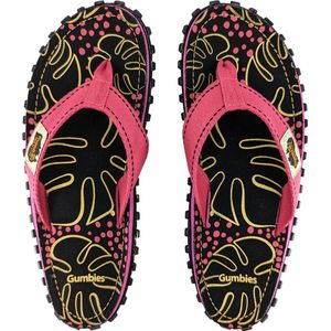 Gumbies Teenslippers | Unisex | Tropical Black | Rood / Zwart | Maat 36