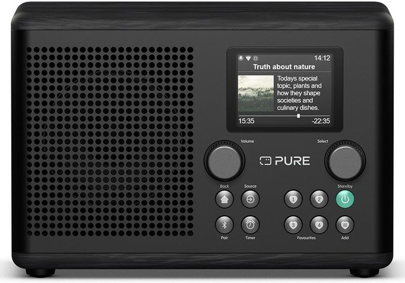 Pure Classic H4i - Compacte Internet Radio - Zwart - Hout