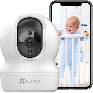 Primegoody Babyfoon Met Camera En App - Babyfoon Met Camera - Baby Monitor - Baby Camera 3MP Hoge Resolutie - Huisdiercamera Met Bluetooth - Tweerichtingsaudio - Wit