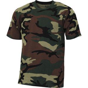 MFH - US T-shirt - ""Streetstyle"" - Woodland camo - 145 g/m² - MAAT XXXL