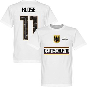 Duitsland Danke Miro Klose Team T-Shirt - Wit - XXXXL