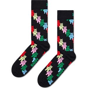 Happy Socks sokken dancing cats zwart - 41-46