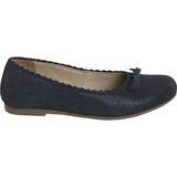 Leren meisjesballerina's marineblauw