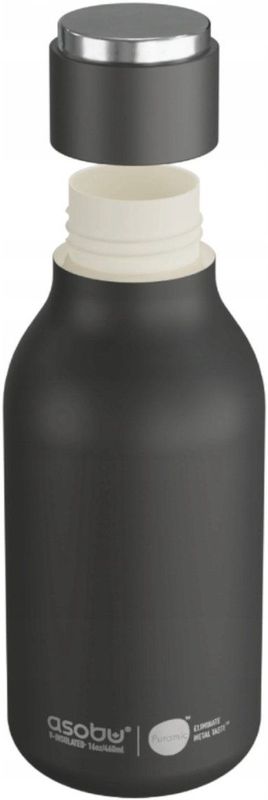 asobu - URBAN Puramic - Thermosfles - 460 ml - Roestvrijstaal - Dubbelwandig