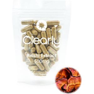 Clearly – Reishi Extract – 500 mg – 60 Capsules – Voor Immuun & Vitaliteit
